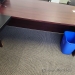 Links Mahogany Bow Front U Suite Office Desk w/ Overhead Storage